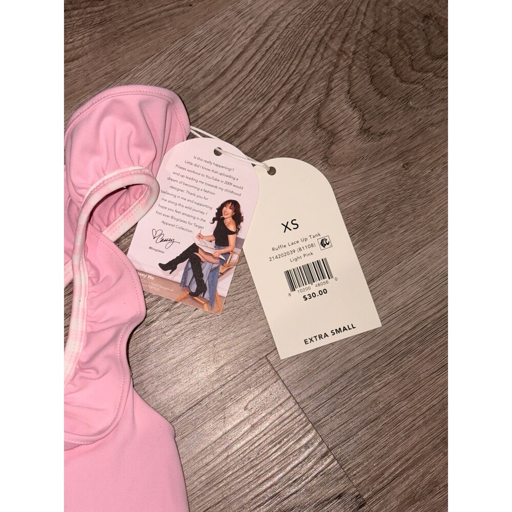 Blogilates Women's Ruffle Tank Top NWT Size Small - Picture 5 of 12